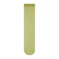 Chaussettes mi-mollet transparentes vert clair à pois pour femmes, été respirantes. - Taille unique / Vert Bourgeon Foncé