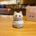 Holzschnitzerei Stil Katze Figur Harz Desktop Ornament niedliche Kätzchen Variante Modell - Katze Figur Klein / Ragdoll-Katze
