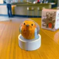 Süße Harz Holzstil Vogel Figur Tischdekoration kreatives Ornament mit Ständer Box - Rotkehlchen