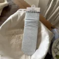 Süße koreanische Stilsocken für Damen, schicke Rüschen-Wadensocken mit meliertem Design. - Einheitsgröße / Capriblau Bubble