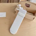 Einfarbige weiße Basic-Wadenstrümpfe, schlichter koreanischer Stil, vielseitige Baumwollsocken. - Einheitsgröße / Creme