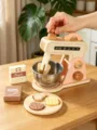 Set mixer da cucina in legno per bambini, giocattolo di simulazione di gioco di ruolo. - Frullatore / Rosa
