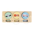 Wooden busy board toy toddler educational matching game wooden board numbers traffic cars 1pc - Transportation Matching Boards