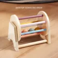 Tambour roulant en bois Montessori jouet éducatif pour bébé reconnaissance des couleurs et sons. - H - Tambour textile couleur macaron - MG