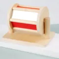 Jouet tambour rotatif en bois Montessori pour education precoce et eveil de bebe. - HJL - Tambour textile coloré - MZM