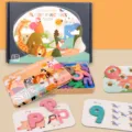 Jeu de cartes d'apprentissage alphabet et chiffres d'éducation précoce pour enfants. - Boîte en Fer Carte d'Apprentissage Chiffres et Lettres