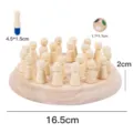 Jeu d'échecs de mémoire en bois pour enfants, jeu de société interactif avec dés et pions. - Pommier / L