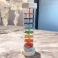 Jouet baton de pluie en bois instrument de musique Montessori variante multicolore - Très Grand Bâton de Pluie Hexagonal
