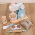 Set de mixeur de cuisine en bois pour enfants, jouet d'imitation cuisine avec accessoires. - Mélangeur jouet série D