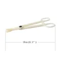 Plastic body piercing clamp tool catheter guide tool detail view showing length 16cm size. - Triangular Opening Forceps