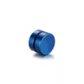 Blaue magnetische Ohrstecker für ungebohrte Ohren, minimalistischer Edelstahl Clip-on Stil. - Blau