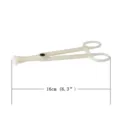 Plastic body piercing clamp forceps tool, lightweight septum piercing tool 16cm length - Round Tube Forceps