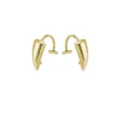 Edelstahl Zähne Lippenring kein Piercing Clip in Gold Gothic Halloween Körperschmuck - Ein Paar / Gold