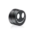 Schwarze magnetische Ohrringe ohne Ohrlöcher mit fröhlichem Smiley-Design neu. - Smiley