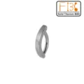 Massiver Titan Bauchnabelring G23 Body Piercing Schmuck ASTM F136 Piercing Ring Schmuck - Einfacher Glatter Gebogener Stab-Stil