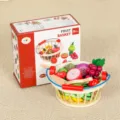 Ensemble de coupe de fruits en bois, panier de jeu de simulation pour enfants. - Ensemble de 12 Pièces de Fruits
