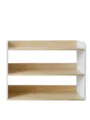 Wooden Kids Bookshelf Toy Storage Rack 3-Tier White and Natural Wood Finish SKU Item - Medium Storage Rack / M
