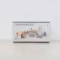 Miniature wooden kitchen furniture toy set for children dollhouse pretend play game. - Mini Kitchen - Little Red Bird Furniture