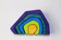 Wooden stacking stones nesting blocks montessori balancing toy for kids early education. - Rock