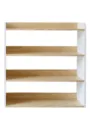 4-Tier Wooden Bookshelf for Kids Room Toy Storage Rack Minimalist Display Unit - Large Storage Rack / L