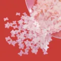 Matte translucent butterfly sequins for DIY epoxy resin filler, nail art and eye makeup decors. - Ivory