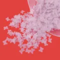 Matte light purple butterfly PVC sequins for nail art and resin DIY crafts detail shot. - Purple