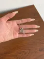 Silver cross zircon pendant necklace delicate clavicle chain for women fashion charm - Heart Cross Style (XL5601)