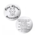 Stainless steel motivational token coin with cute cat design and engraved German quotes for gifts. - Cat Style (Eine Kleine003) / Single OPP Bag Packaging