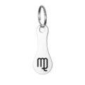 Stainless steel Virgo zodiac shopping trolley coin keyring metal pendant fashion accessory - Virgo Token
