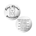 German pocket hug token stainless steel motivational coin engraved inspirational keychain gift - Bear Style (Eine Kleine001) / Single OPP Bag Packaging
