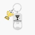 Portachiavi apribottiglie FIFA World Cup in acciaio inossidabile per tifosi di calcio. - 5.5x3cm / Apribottiglie FIFA World Cup 001