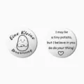 Stainless steel pocket coin positive potato motivational token with engraved quote gift - German Potato Design 2 / 1 Piece/OPP Bag