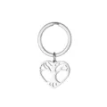 Stainless steel hollow heart tree of life keychain pendant stylish bag charm keyring gift - Heart Hollow Tree Of Life