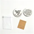 Stainless steel pocket hug token set with inspirational quote double-sided engraved gift - PocketHugs Inspirational Gift B / Brown