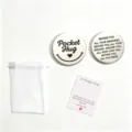 Stainless Steel Pocket Hug Token Gift Set with Pouch and Greeting Card for Friends Family - PocketHugs Inspirational Gift B / White