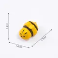 Schattige hars kleine bij figuur mini bureaublad ornament voor microlandschap tuinieren - 1.7x1.2x1.3cm / 1# Knijp Gezicht