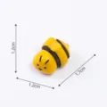Schattig mini hars bijen beeldje voor micro landschap tuinieren DIY decoratie op tafel. - 1.7x1.2x1.2cm / 2# Liggend