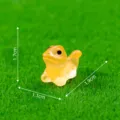 Mini Luminous Lizard Figurine Resin Micro Landscape DIY Garden Decor Cute Animal Ornament - 1.9x1.1x1.7cm / Orange