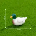 Miniaturina anatra selvatica micro paesaggio giardinaggio fai da te decorazione scrivania - Stile Seduto / H1.9cmxL3.0cm