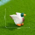 Miniatura statuetta di germano reale in resina, simpatico micro paesaggio giardinaggio fai da te. - 2# Ali spiegate / H2.4cmxL3.0cm