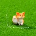 Miniature figurine de renard en résine mignon jardin paysager ornement micro paysage - Renardeau Heureux / 2,3 cm de hauteur