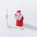 Miniature Christmas Santa Claus figurine resin DIY snow landscape desktop ornament decor - Gift-Giving Style (1#) / Gift-Giving Santa
