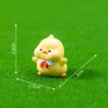 Mignonne figurine de poussin jaune en résine miniature DIY jardin décor ornement. - Canard Dodu