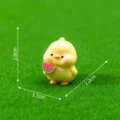 Mignonne figurine de petit canard jaune en résine, mini ornement pour déco de jardin. - Canard Pastèque