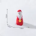 Mini Christmas Santa Claus resin figurine micro landscape snow scene desktop DIY decoration - Guiding Style (3#) / Guiding Santa
