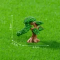 Miniature resin welcoming pine bonsai ornament for moss micro landscape DIY decor 3.8x4.0cm - Style 2 Farewell Pine / 4.0x2.3x3.8cm