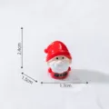 Miniature Santa Claus figurine resin Christmas snow landscape DIY desktop ornament 2.4cm - Santa Claus 5#