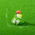 Miniature resin mushroom figurine moss micro landscape DIY decoration ornament. - Style 4 Rock Mushroom / 2.6x2.7x3.0cm