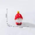 Mini Christmas Santa Claus resin figurine DIY snow landscape desktop decorations - Santa Claus 7#
