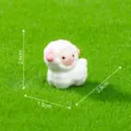 Miniature niedliche Cartoon Schaf Harz Figur fuer Mikro Landschaft DIY Garten Dekor und Auto - 8# Schaf